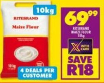Shoprite Ritebrand Maize Flour 10kg offer
