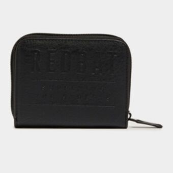 Redbat zip around black wallet