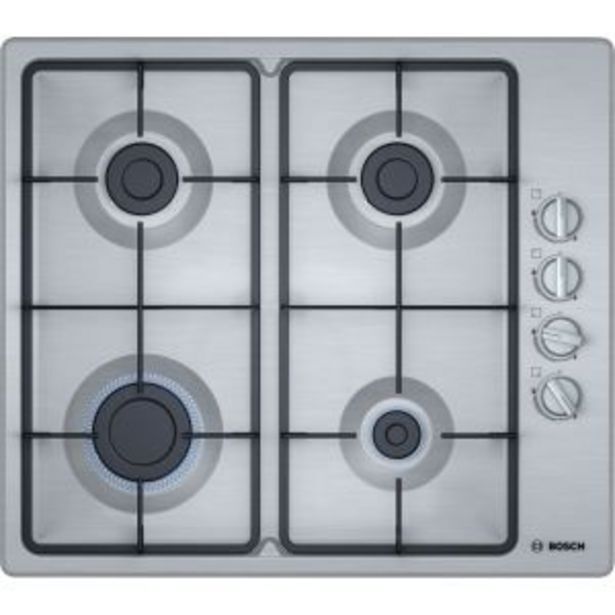 Bosch 60cm gas hob (stainless steel) pbp6s5b62m offer at Hirsch's