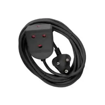 Gelmar Extension cord, 10 amp, 5 meter, black offer