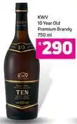 Game Kwv 10 year old premium brandy-750ml offer