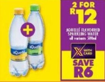 Shoprite Aquellé Flavoured Sparkling Water 500ml offer