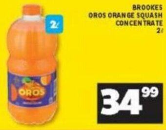 Shoprite Brookes Oros Orange Squash Concentrate 2L offer
