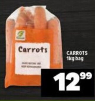 Shoprite Carrots 1kg Bag offer