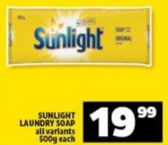 Shoprite Sunlight Laundry Soap 500g offer