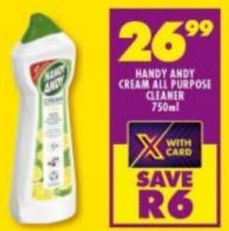 Shoprite Handy Andy Cream All Purpose Cleaner 750ml offer