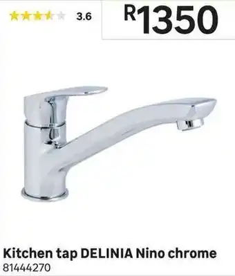 Leroy Merlin Kitchen Tap Delinia Nino Chrome offer
