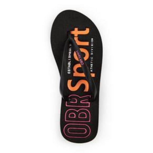 Black branded flip flop offer at Truworths