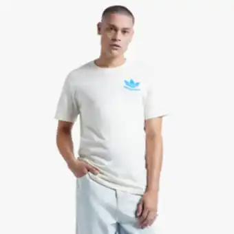 Sportscene Adidas originals men's graphic oatmeal t-shirt offer