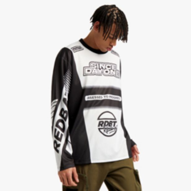 Redbat men's white/black tshirt offer at Sportscene