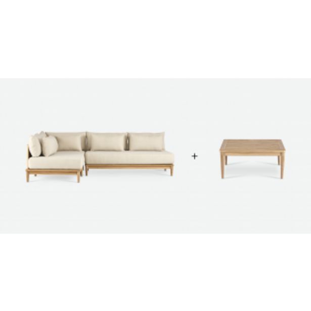 Amalfi 3 piece set & coffee table offer at Coricraft