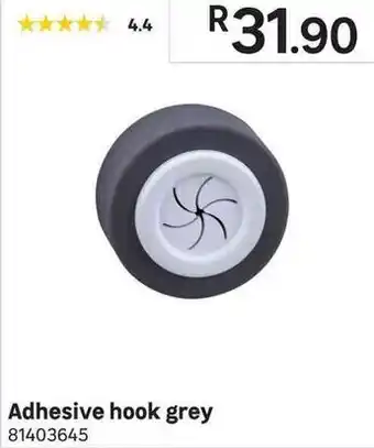 Leroy Merlin Adhesive Hook Grey offer