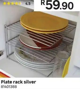 Leroy Merlin Plate Rack Silver offer