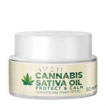 AVON Cannabis sativa oil protect & calm day cream spf 30 50ml offer