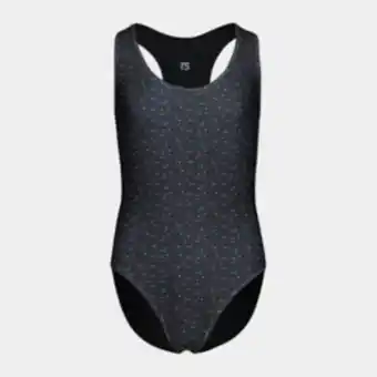 Girl's aop racerback full piece swimsuit