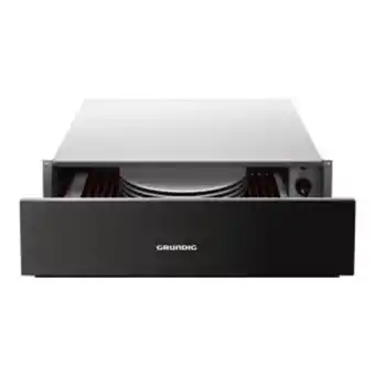 Grundig black warmer drawer - gws2152b