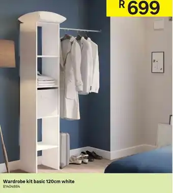 Leroy Merlin Wardrobe Kit Basic 120cm White offer