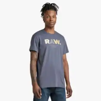 Markham G-star blue multicolored raw t-shirt offer