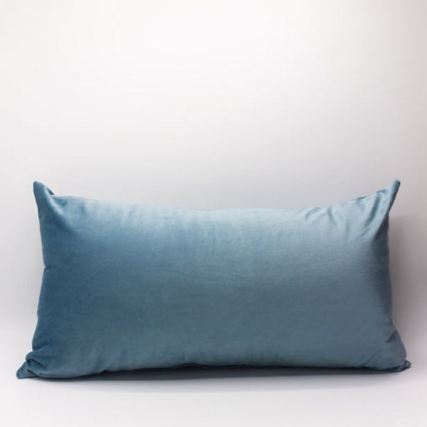 Velvet scatter cushion dove blue offer at Whitehouse