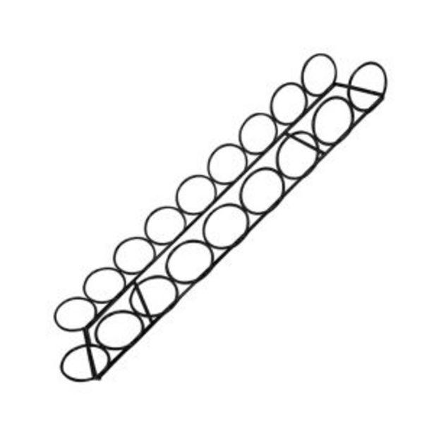 9 wine bottle ring holder, black offer at Gelmar