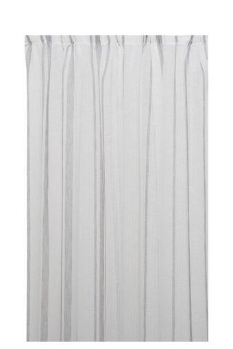 Sheet Street Boucle stripe sheer curtain l218xw230cm offer