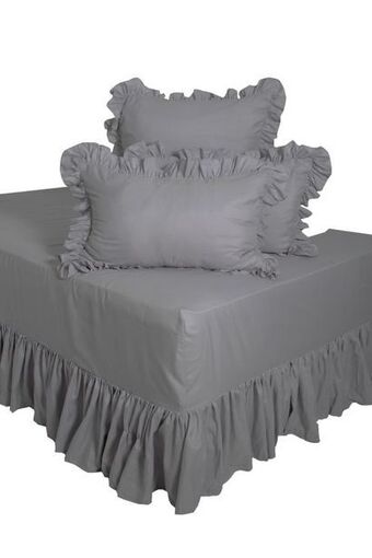 Sheet Street 5 piece polyester easyfit frill sheet set offer