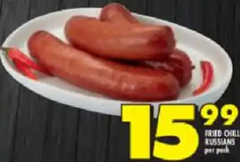 Shoprite FRied Chilli Russians Per Pack offer