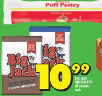 Shoprite Big Jack Frozen Pies offer