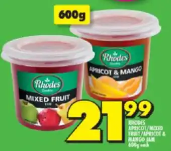 Shoprite Rhodes Apricot/Mixed Fruit 600g offer