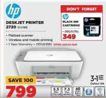 HiFi Corp Hp DeskJet Printer 2720 3xV18B offer