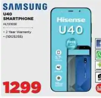 HiFi Corp Samsung U40 Smartphone HLTE103E offer
