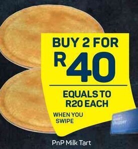 Pick n Pay Pnp Milk Tart offer