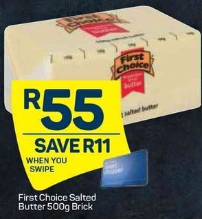 Pick n Pay First Choice Salted Butter 500g offer