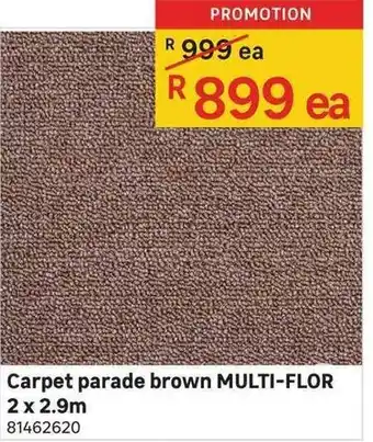 Leroy Merlin Carpet Parade Brown Multi-Flor 2x2.9m offer