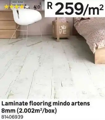 Leroy Merlin Laminate Flooring Mindo Artens 8mm(2.002m²/Box) offer