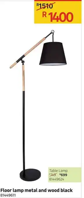 Leroy Merlin Floor Lamp Metal And Wood offer