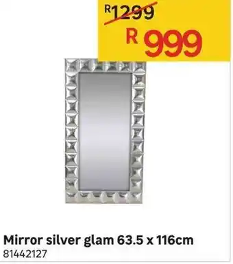 Leroy Merlin Mirror Silver Glam 63.5x1116cm offer