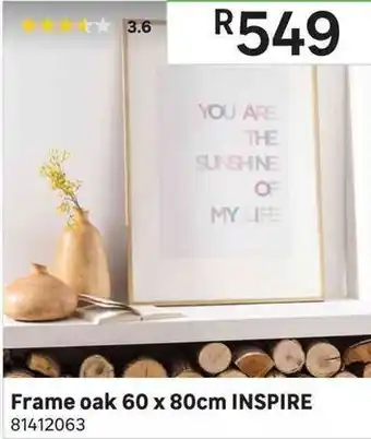 Leroy Merlin Frame Oak 60x80cm Inspire offer