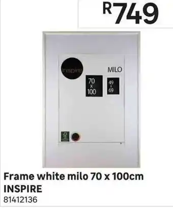 Leroy Merlin Frame White Milo 70x100cm Inspire offer