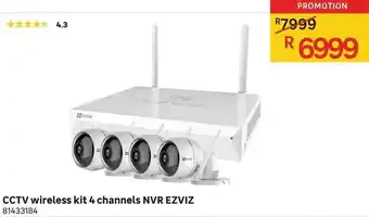 Leroy Merlin CCTV Wireless Kit 4 Channels NVR Ezviz 81433184 offer