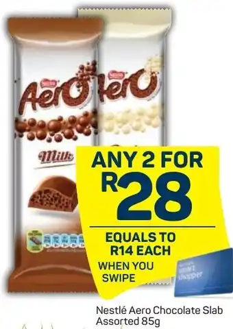 Pick n Pay Nestle Aero Chocolate Slab 85g offer