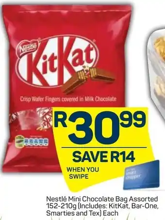 Pick n Pay Nestle Mini Chocolate Bag 152-210g offer