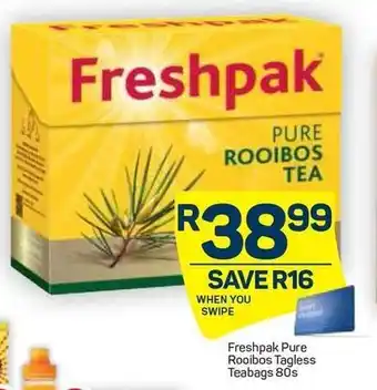 Pick n Pay Freshpak Teabags 80s offer