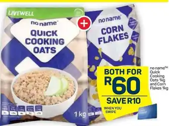 Pick n Pay Cooking Oats And Corn Flakes 1Kg offer