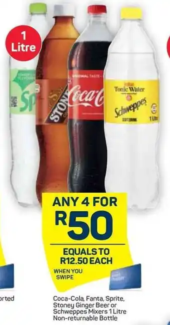 Pick n Pay Coca-Cola, Fanta,Sprite,Stoney Ginger Beer 1Litre offer