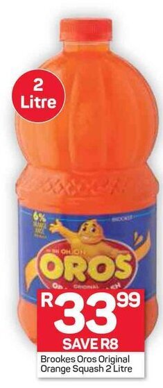 Pick n Pay Brookes Oros Original Orange Squash 2L offer