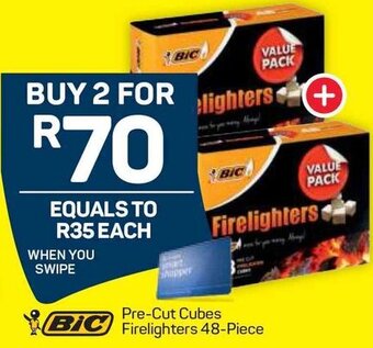 Pick n Pay Bic Pre-Cut Cubes Firelighters 48 Piece offer