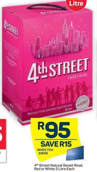 Pick n Pay 4Th Street Natural sweet Rose 3L offer