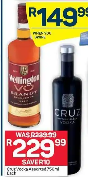 Pick n Pay Cruz Vodka 750ml offer