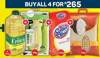 Pick n Pay Crown Cooking Oil, Maize Meal,Cake Wheat Flour,Sppekko offer